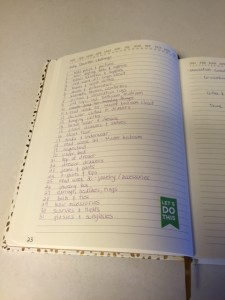  a list of the July decluttering challenge items