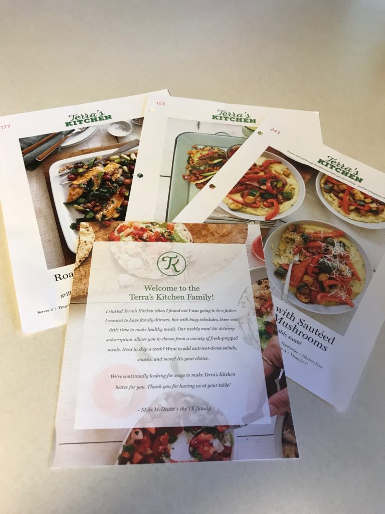 Terra's kitchen recipe cards