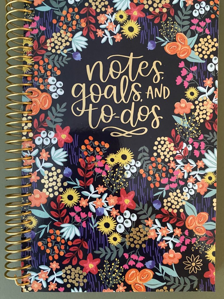 Notes, Goals and To-Dos book