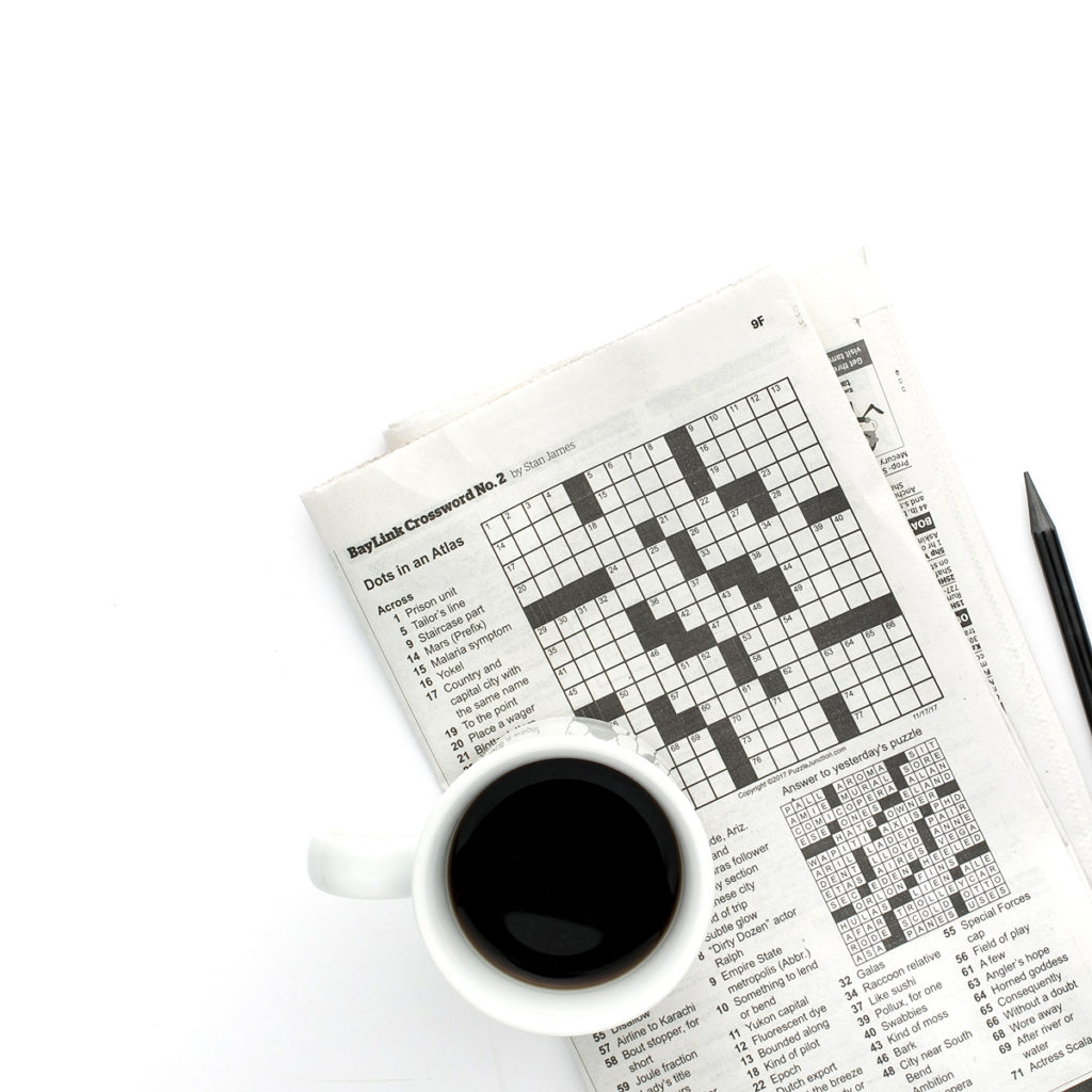 crossword puzzle