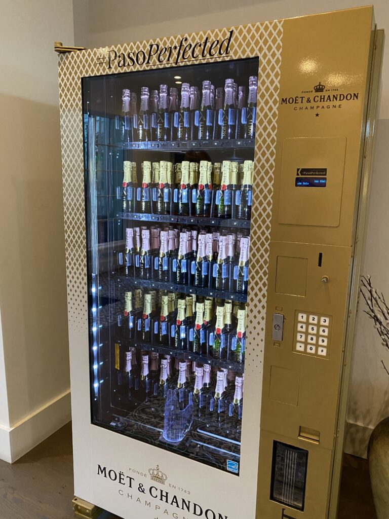 The champagne vending machine